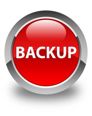 Yedek parlak kırmızı yuvarlak düğme