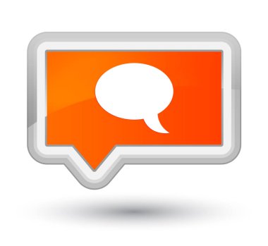 Sohbet simgesi Başbakan turuncu bayrak düğmesini