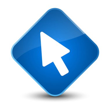 İmleç simgesi zarif mavi elmas düğmesi