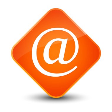 E-posta adresi simgesi zarif Turuncu elmas düğmesini