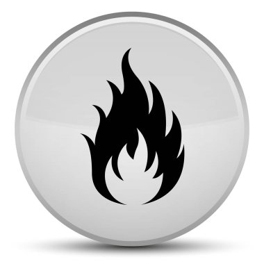 Yangın kutsal kişilerin resmi özel beyaz yuvarlak düğme