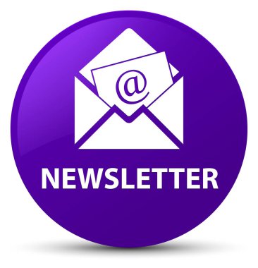 Bülten mor yuvarlak düğmesi