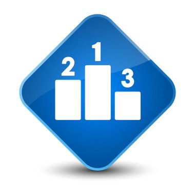 Podyum kutsal kişilerin resmi zarif mavi elmas düğme