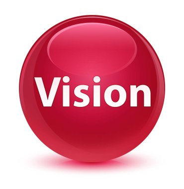 Vizyon cam gibi pembe yuvarlak düğmesi