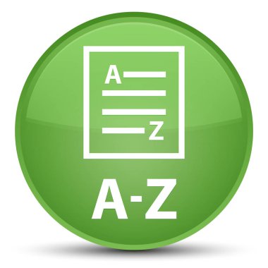 A-Z (liste sayfa simgesi) özel yumuşak yeşil yuvarlak düğmesi