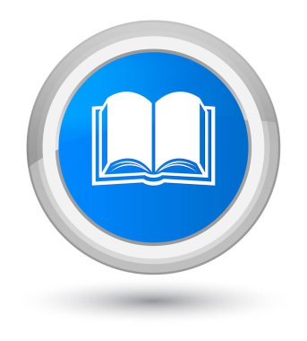 Kitap simgesini Ana camgöbeği mavi yuvarlak düğmesi