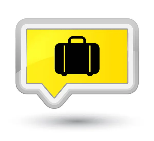 Icono de bolsa botón banner amarillo primo — Foto de Stock