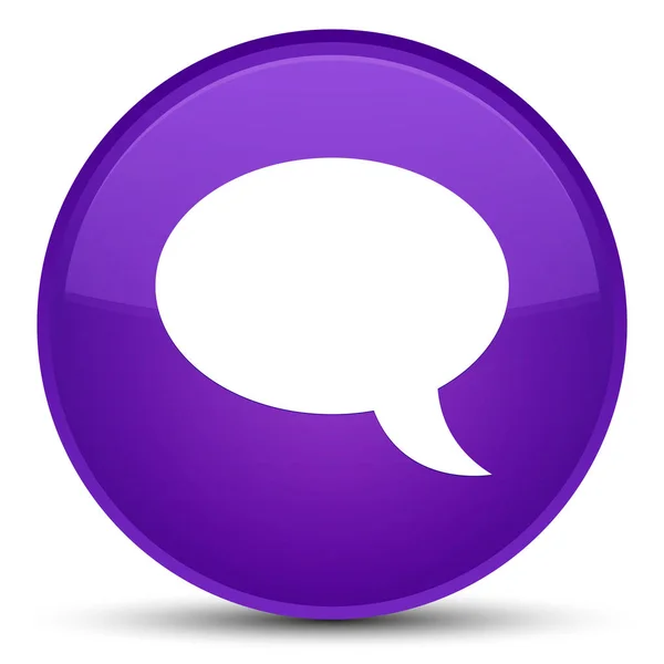 Chat icon special purple round button