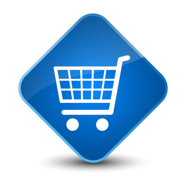 Elegante blauwe diamant knoop van het pictogram van e-commerce — Stockfoto