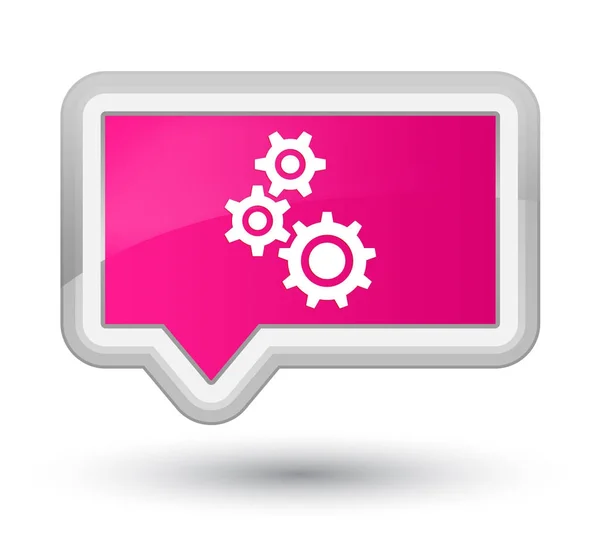 Getriebe Symbol prime rosa Banner-Taste — Stockfoto