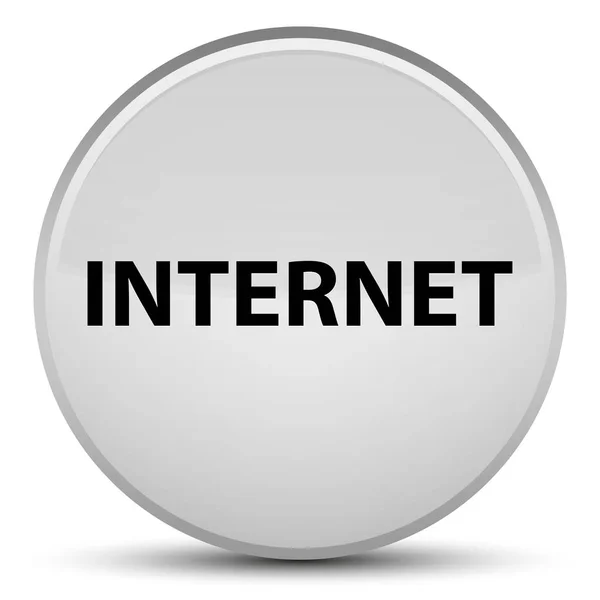 Internet speciale witte ronde knop — Stockfoto