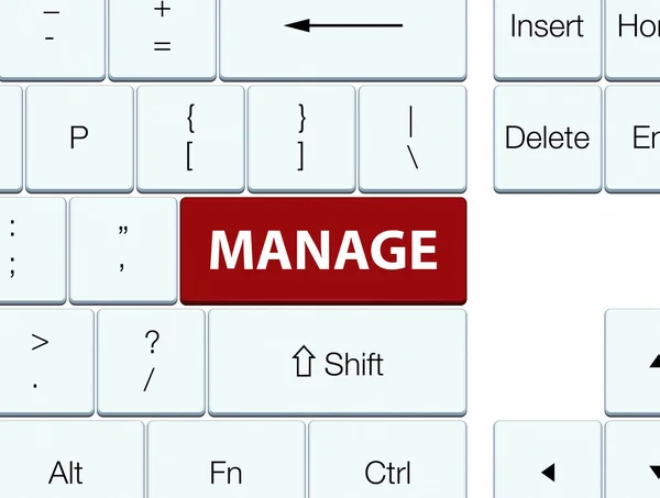 Gérer le bouton clavier brun — Photo