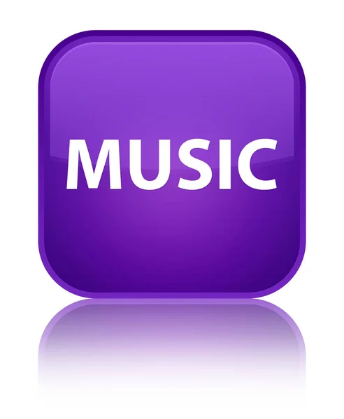 Musique bouton carré violet spécial — Photo