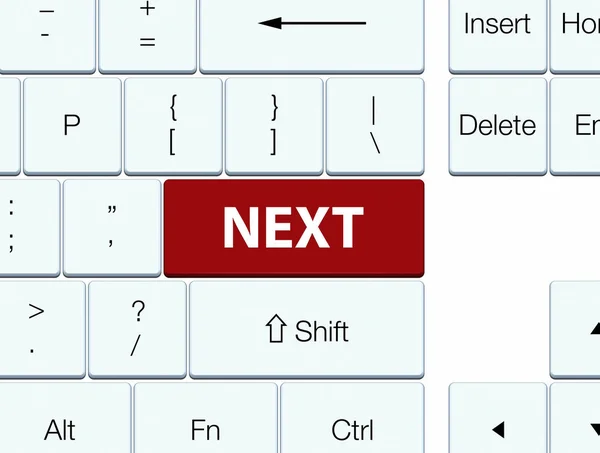 Yakın kahverengi klavye düğme — Stok fotoğraf