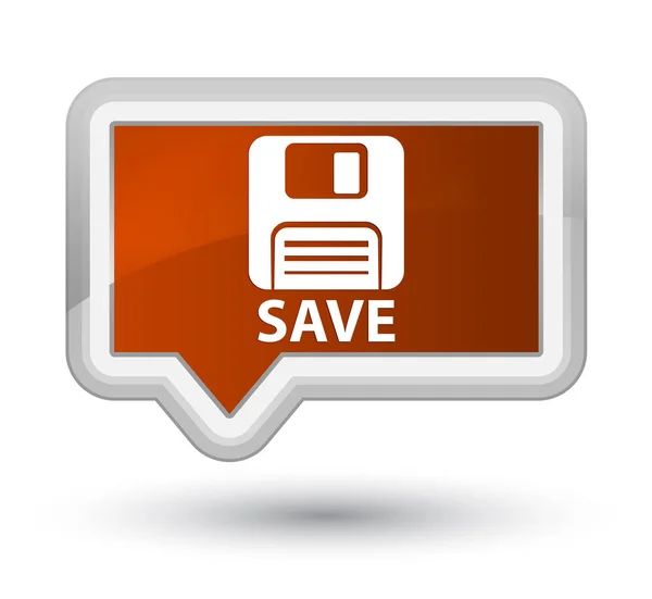 Save (floppy disk icon) prime brown banner button