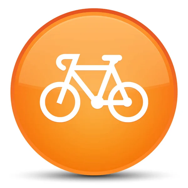 Icône de vélo bouton rond orange spécial — Photo