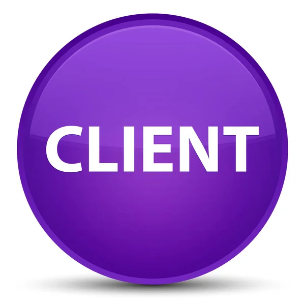 Client spezielle lila runde Taste — Stockfoto