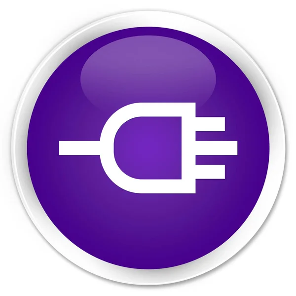 Connect icon Premium lila runde Taste — Stockfoto