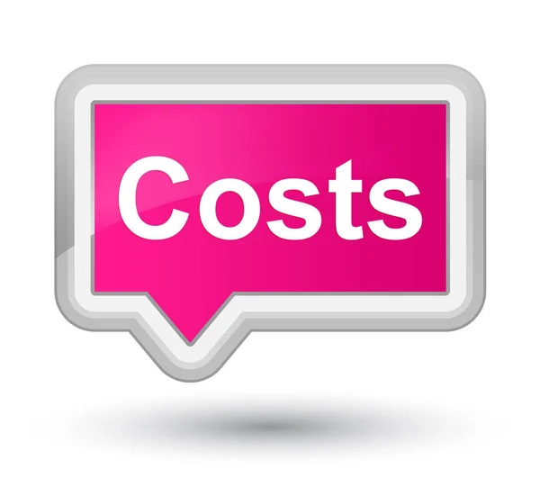 Koszty prime różowy transparent przycisk — Zdjęcie stockowe