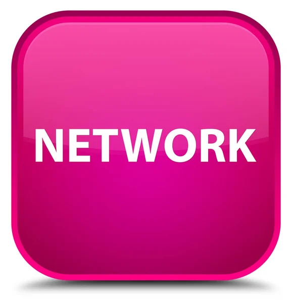Rede botão quadrado rosa especial — Fotografia de Stock