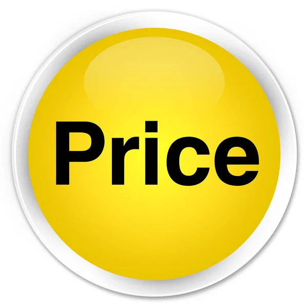 Ціна преміум жовта кругла кнопка — стокове фото