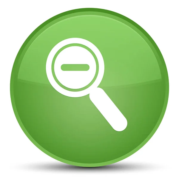 Pictogram speciale zachte groene ronde knop Uitzoomen — Stockfoto