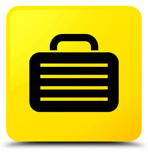 Saco ícone amarelo botão quadrado — Fotografia de Stock