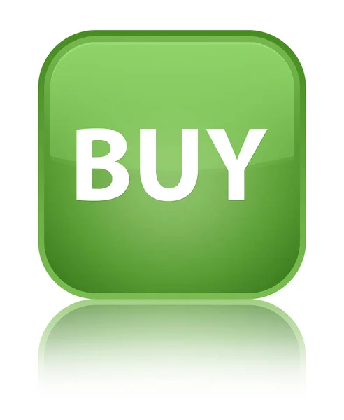 Купить специальный мягкий зеленый квадрат кнопки — стоковое фото
