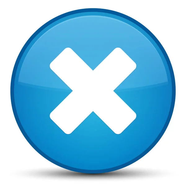 Simge özel mavi düğme mavi iptal — Stok fotoğraf