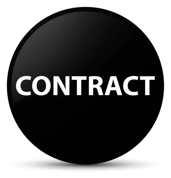 Contract black round button — Stock Photo, Image