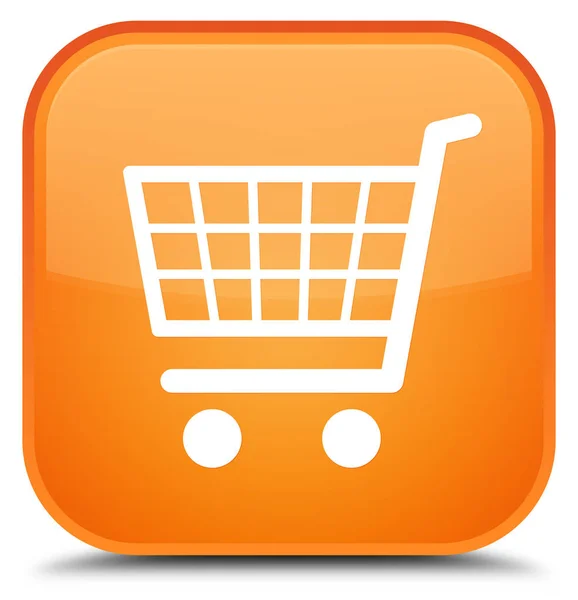 Icono de comercio electrónico botón cuadrado naranja especial —  Fotos de Stock