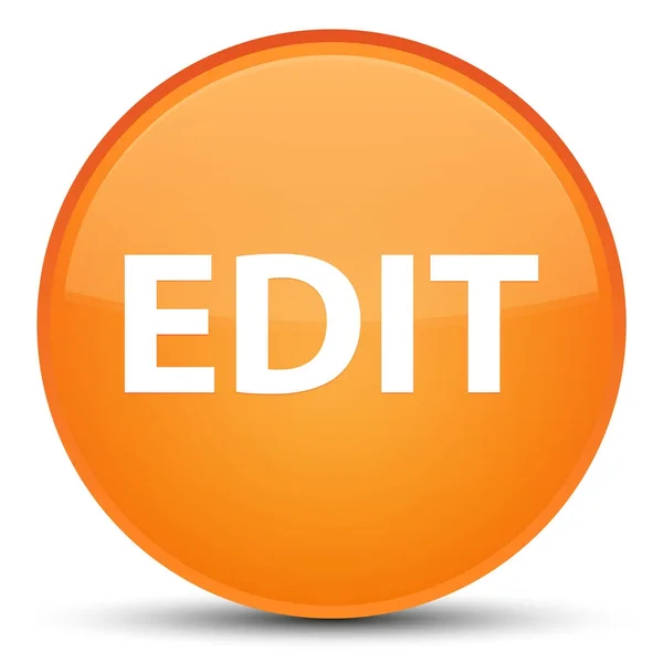 Editar botón redondo naranja especial — Foto de Stock