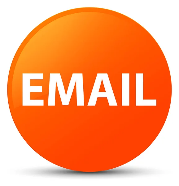 Email orange round button — Stock Photo, Image