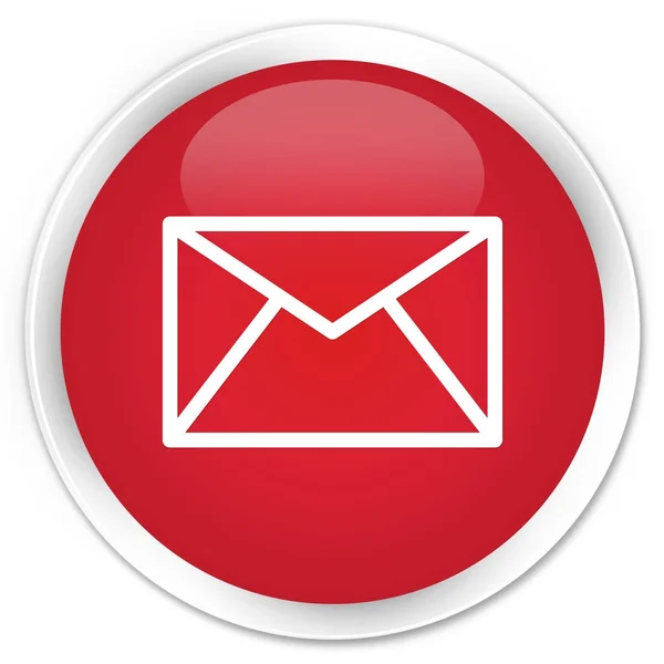 Email icona premium rosso pulsante rotondo — Foto Stock