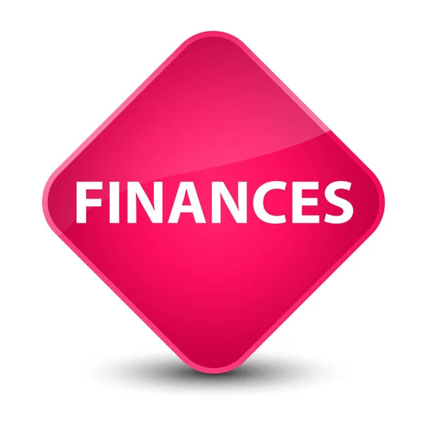 Finances elegant pink diamond button — Stock Photo, Image