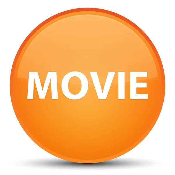 Specjalne pomarańczowy okrągły przycisk film — Zdjęcie stockowe