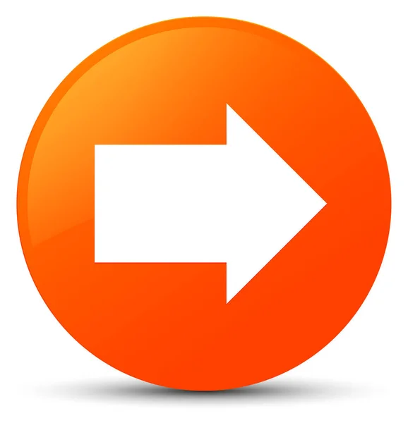 Sonraki ok simgesi turuncu yuvarlak düğmesi — Stok fotoğraf