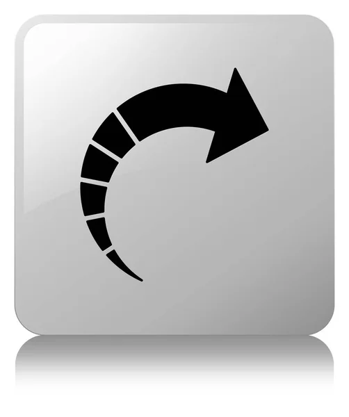 次の矢印アイコン白正方形ボタン — ストック写真