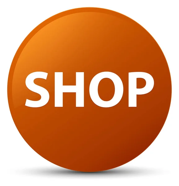 Shop brauner runder Knopf — Stockfoto