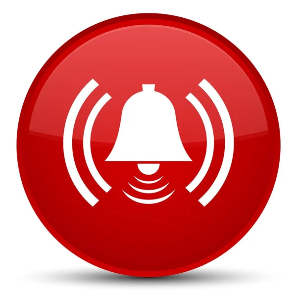 アラーム アイコン特別な赤い丸ボタン — ストック写真