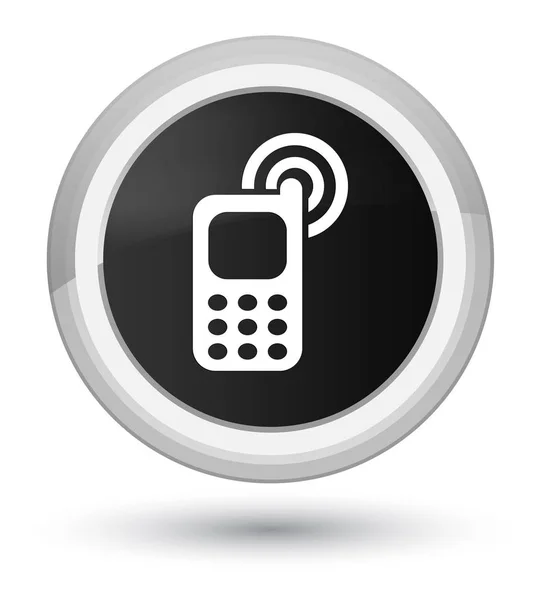 Kutsal kişilerin resmi ana siyah yuvarlak düğme zil cep telefonu — Stok fotoğraf