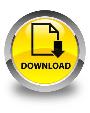 (Belge simgesi) parlak sarı yuvarlak düğme download