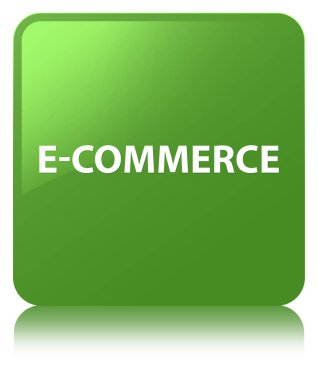E-ticaret yumuşak yeşil kare düğme