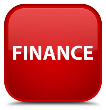 Finans özel kırmızı kare düğme