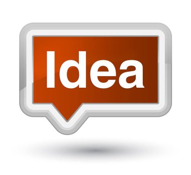 Fikir ilk kahverengi banner buton