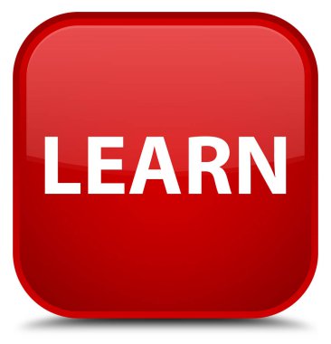 Özel kırmızı kare düğme öğrenin