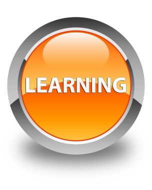 Parlak turuncu yuvarlak düğme öğrenme