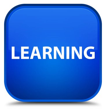 Özel mavi kare düğme öğrenme