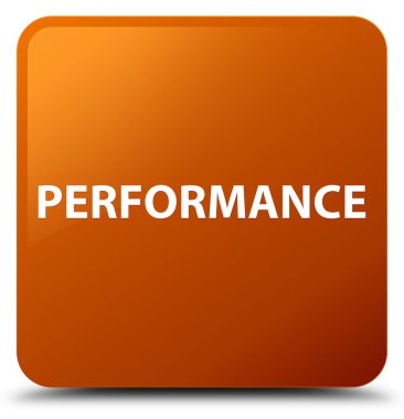 Performans kahverengi kare düğme