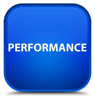 Performans özel mavi kare düğme